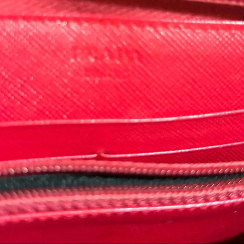 Prada  tessuto black nylon logo wallet
